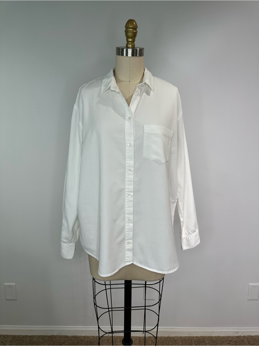 Madewell Classic White Button-Up Shirt